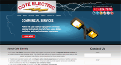 Desktop Screenshot of coteelectric.com