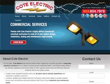 Tablet Screenshot of coteelectric.com